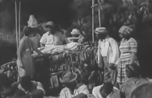 The ceremony is interrupted